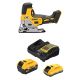 DEWALT 20V MAX XR Lithium-Ion Cordless Barrel Grip Jigsaw with 20V 4.0 Ah and 5.0 Ah Batteries and Charger