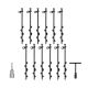 LUKVIZO Heavy-Duty Ground Anchors Set with T Handle Hex Wrench & Power Nut Driver, Screw-in Metal Stakes for Swing Sets