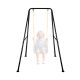LUKVIZO Foldable Swing Stand for Kids, Heavy-Duty Metal Frame for Indoor/Outdoor Use, Easy to Assemble, Swings Not Included