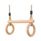 LUKVIZO Solid Wood Trapeze Swing Bar with Upgraded Buckle and Rope for Indoor/Outdoor Swing Set, Ideal for Kids Play and Fitness