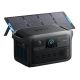 Anker SOLIX C2000X Gen2 2,400W Output 2,048Wh Push Button Start Solar Generator w/ 200W Solar Panel for Home/RV/Tailgate