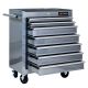 Busdays 24.2 in. 7 DRAWERS MULTIFUNCTIONAL Tool Cart WITH WHEELS-SILVER