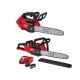 Milwaukee M18 FUEL 14 in Top Handle 18V Lithium-Ion Brushless Cordless Battery Chainsaw & 16 in Chainsaw, 12.0 Ah Battery, Charger