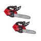 Milwaukee M18 FUEL 14 in Top Handle 18V Lithium-Ion Brushless Cordless Battery Chainsaw and M18 12 in Top Handle Chainsaw (2-Tool)