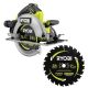 RYOBI ONE+ HP 18V Brushless Cordless 7-1/4 in. Circular Saw (Tool Only) with 24T Carbide Thin Kerf Circular Saw Blade