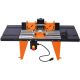 Busdays Electric Benchtop Router Table Wood Working Tool, Black, Orange Color