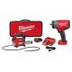 Milwaukee M18 18V Lithium-Ion Cordless Grease Gun 2-Speed w/ (1) 1. 5Ah Batteries, Charger, Tool Bag, & 1/2 in. Impact Wrench