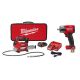 Milwaukee M18 18V Lithium-Ion Cordless Grease Gun 2-Speed w/ (1) 1. 5Ah Batteries, Charger, & 1/2 in. Mid Torque Impact Wrench