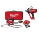 Milwaukee M18 18V Lithium-Ion Cordless Grease Gun 2-Speed w/ (1) 1. 5Ah Batteries, Charger, Tool Bag, & 1 in. Impact Wrench