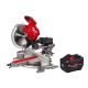 Milwaukee M18 FUEL 18V Lithium-Ion Brushless Cordless 12 in. Dual Bevel Sliding Compound Miter Saw w/ FORGE 12.0 Ah Battery