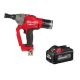 Milwaukee M18 FUEL ONE-KEY 18V Lith-Ion Brushless Cordless 1/4 in. Lockbolt Tool w/ (1) HIGH OUTPUT 6.0 Ah Battery