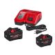 Milwaukee M18 18-Volt Lithium-Ion REDLITHIUM FORGE Starter Kit w/ 8. 0Ah & 12. 0Ah Battery and Rapid Charger