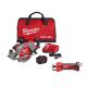 Milwaukee M18 FUEL 18V Lith-Ion Cordless 7-1/4 in. Rear Handle Circular Saw Kit w/ FORGE 12.0 Ah Battery, Charger, and Rotary Tool