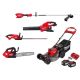 Milwaukee M18 FUEL 21 in Dual Battery Self-Propelled Mower w Blower, String Trimmer, Top Handle Chainsaw, (2) Batteries, Charger