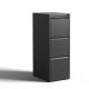 Damodpoy 17.72 in. W 3-Drawer Metal Vertical File Cabinet, Tool Case with Lock, Black Filing Cabinets, Portable Tool Boxes