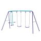 Bon Furni Metal Swing Playset with Glider