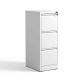 Damodpoy 17.72 in. W 3-Drawer Metal Mobile Vertical File Cabinet with Lock, White Tool Case, Portable Tool Boxes
