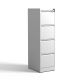 Damodpoy 17.72 in. W 4-Drawer Metal Mobile Vertical File Cabinet with Lock, White Tool Case, Portable Tool Boxes