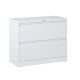 Damodpoy 15.75 in. W 2 Drawer Metal File Cabinet with Lock, White Filing Cabinets, Tool Chests
