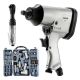 VEVOR 71-Piece Pro Air Tool Kit, 1/2 in. Air Impact Wrench, 3/8 in. Ratchet, 1/2 in. Die Grinder, 4500BPM Hammer, Blow Gun