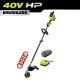 RYOBI 40V HP Brushless 17 in. Attachment Capable String Trimmer w/ Extra 5-Pack of Pre-Cut Line, 4.0 Ah Battery & Charger