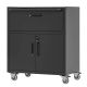 Damodpoy 16.5 in. W 2-Door 1-Drawer Tool Cabinet for Garage with Wheels, Mobile Heavy-Duty Tool Carts
