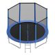 SKYSHALO Outdoor 14 ft. Round Trampoline with Enclosure Net, ASTM Approved, Heavy-Duty, 450 lbs. Max, Anti-Rust, Backyard Fun