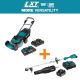 Makita 21 in. 18V X2 (36V) LXT Walk Behind Self Propelled Lawn Mower Kit w/ 4 Batteries (5. 0Ah) w/bonus LXT 18V Power Head Kit