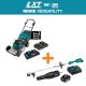 Makita 21 in. 18V X2 (36V) LXT Brushless Walk Behind Self-Propelled Lawn Mower Kit (5. 0Ah) with bonus LXT 18V Power Head Kit