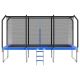 SKYSHALO Outdoor Trampoline, 8 x 14 ft. Rectangle Trampoline, ASTM Approved Recreational Trampolines with Enclosure Net