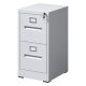 Damodpoy 17.72 in. W 2 Drawer Steel File Cabinet with Lock, White Filing Cabinets, Modern Tool Chests