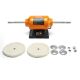 VEVOR 1/2HP Bench Buffer Polisher, 8 in. Bench Polishing Buffing Machine, 1725RPM/3450RPM Dual Speed Benchtop Polisher