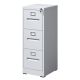 Damodpoy 17.72 in. W 3 Drawer Steel File Cabinet with Lock, White Filing Cabinets, Modern Tool Cases for Home Office