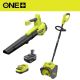 RYOBI ONE+ 18V 10 in. Cordless Electric Snow Shovel and ONE+ 18V 350 CFM Cordless Leaf Blower with 4.0 Ah Battery and Charger
