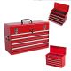 Damodpoy 21 in. W Red Steel 4-Drawer Heavy Duty Portable Tool Box Organiser with EVA Liners, Ball Bearing Slide Drawers Locking