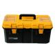 POWERTEC 22 in. Tool Box with Trays-Lockable, Metal Latch, Organizer, Portable Storage for Tools, Small or Mid-Sized Parts