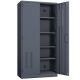 Unbranded Metal Garage Storage Cabinet with 2-Doors and 4-Adjustable Shelves-71.96 in. Steel Lockable File Cabinet