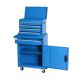 Damodpoy 11 in. W 5-Drawer Blue Rolling Storage Tool Carts with Detachable Top Tool Box, Liner, Wheels, Adjustable Shelf, Lock
