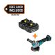 Makita 18V LXT Lithium-Ion Battery Pack 5.0 Ah with LED Charge Level (2-Pack) w/ 18V LXT Brushless 4.5 in. /5 in. Angle Grinder