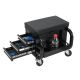 Unbranded Rolling Creeper Garage/Shop Seat (14 in. W) with 3 Built-In Drawers, Rolling Tool Chest, Black