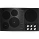 KitchenAid - 36 inch Wide 5 element Built-In Downdraft Electric Cooktop with and 300 CFM Exhaust Rating - Black