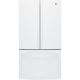 GE - 36 in. Wide 27.0 Cu. Ft. French Door Refrigerator with Internal Water Dispenser - High Gloss White