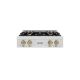 ZLINE - Autograph 30 in. Classic Rangetop w/ 4 Burners in Satin Stainless Steel & Bronze Accents - Satin Stainless Steel
