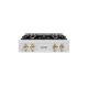 ZLINE - Autograph 30 in. Classic Rangetop w/ 4 Burners in Satin Stainless Steel & Gold Accents - Satin Stainless Steel