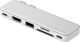 Satechi - USB-C Snap Hub for Macbook Neo - Silver