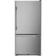 KitchenAid - 22 Cu. Ft. 33-Inch Standard-Depth Bottom Mount Refrigerator with Right Door Swing - Stainless Steel