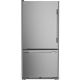 KitchenAid - 22 Cu. Ft. 33-Inch Standard-Depth Bottom Mount Refrigerator with Left Door Swing - Stainless Steel