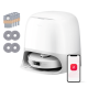 Roborock - Qrevo Curv 5A1 Robot Vacuum and Mop, Effortless, Hygienic Cleaning in Every Corner, Pet and Kid Friendly - White