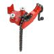 RIDGID 1/8 in. to 2-1/2 in. Pipe Capacity, Top-Screw Bench Chain Vise Model BC210A (Includes Pipe Rest & Bender)