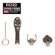 RIDGID T-260 4Pc Drain Cleaning/Sewer Machine Cable Attachment Set T-202 Bulb Auger + T-211 Spade + T-205 Cutter + A-13 Pin Key